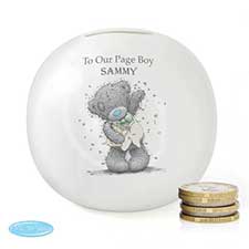 Personalised Me to You Page Boy Usher Wedding Money Jar Image Preview